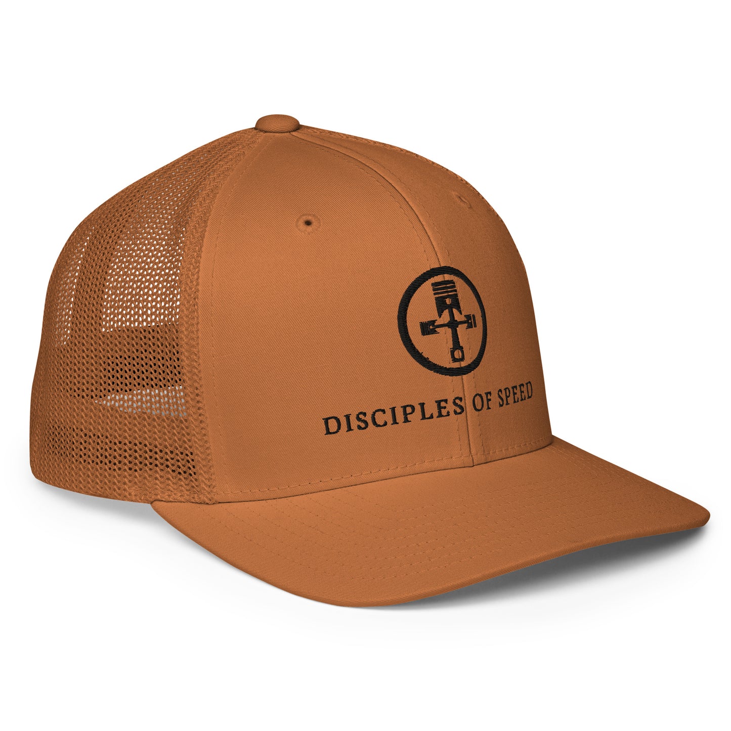 Disciples of Speed Trucker Hat Caramel - Black logo